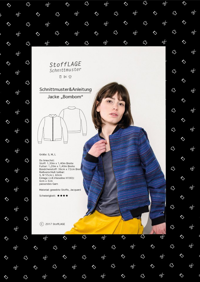 StoffLAGE SchnittmusterJacke "Bom Bom" StoffLAGE SchnittmusterJacke "Bom Bom"