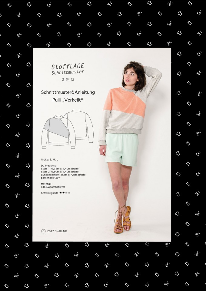 StoffLAGE Schnittmuster
Pullover "Verkeilt" StoffLAGE Schnittmuster
Pullover "Verkeilt"