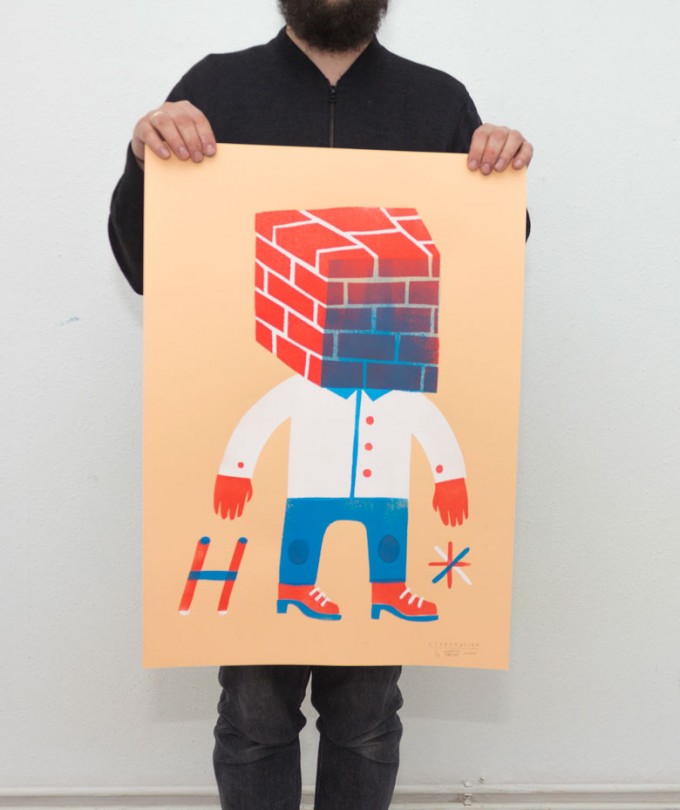 Martin Krusche – Stencil Artprint »Subjektiv« 50x70cm