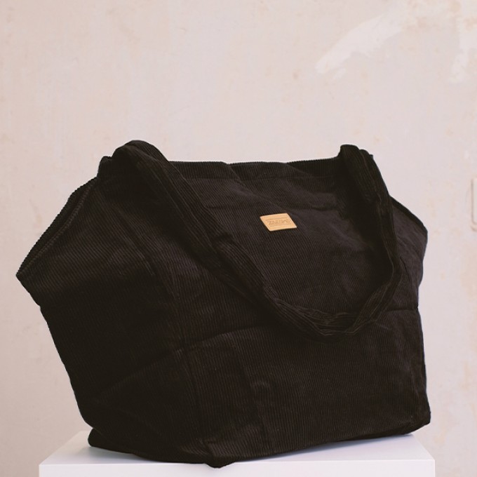 ZACAMO – Totebag • Cord • tiefschwarz ZACAMO – Totebag • Cord • tiefschwarz