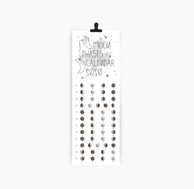 Kruth Design MOND KALENDER 2020 / TYPO Kruth Design MOND KALENDER 2020 / TYPO