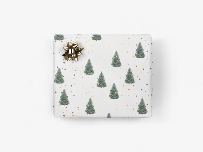 5x Geschenkpapier / Tanne (gefaltet) 5x Geschenkpapier / Tanne (gefaltet)
