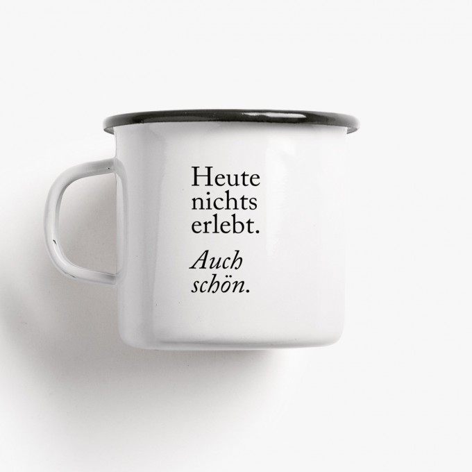typealive / Emaillebecher Tasse / Auch Schön typealive / Emaillebecher Tasse / Auch Schön