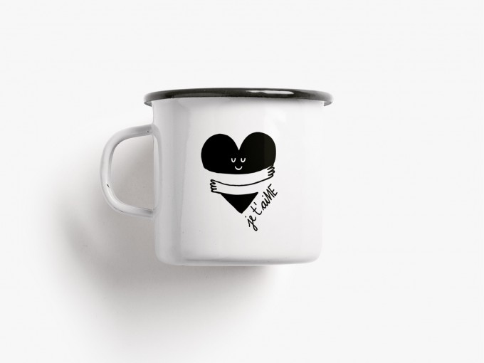 typealive / Emaillebecher Tasse / Je t'aiME
