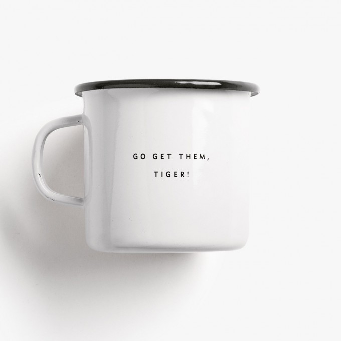 typealive / Emaillebecher Tasse / Tiger typealive / Emaillebecher Tasse / Tiger