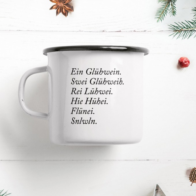 typealive / Emaillebecher Tasse / Glühwein typealive / Emaillebecher Tasse / Glühwein