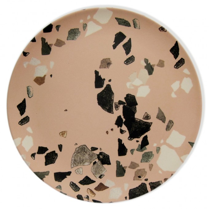 nuukk Bambus Teller Terrazzo, pink nuukk Bambus Teller Terrazzo, pink