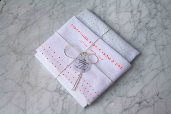 Studio Joa Herrenknecht Tea Towel Set - Everything starts from a dot. Studio Joa Herrenknecht Tea Towel Set - Everything starts from a dot.