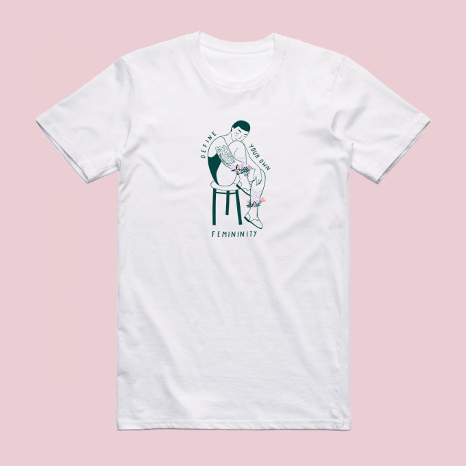 Notietzblock Tshirt "Define your own femininity" Notietzblock Tshirt "Define your own femininity"