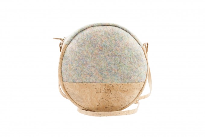 UlStO – MACRA Handtasche Rund Konfetti Natur Kork vegan UlStO – MACRA Handtasche Rund Konfetti Natur Kork vegan