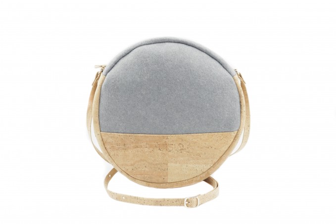 UlStO – MACRA Handtasche Rund Grau Natur Kork vegan UlStO – MACRA Handtasche Rund Grau Natur Kork vegan