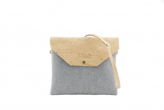 UlStO – MARILA Handtasche Quadratisch Grau Natur Kork vegan UlStO – MARILA Handtasche Quadratisch Grau Natur Kork vegan