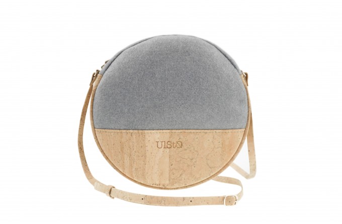 UlStO – MACRA Handtasche Rund Grau Natur Kork vegan UlStO – MACRA Handtasche Rund Grau Natur Kork vegan