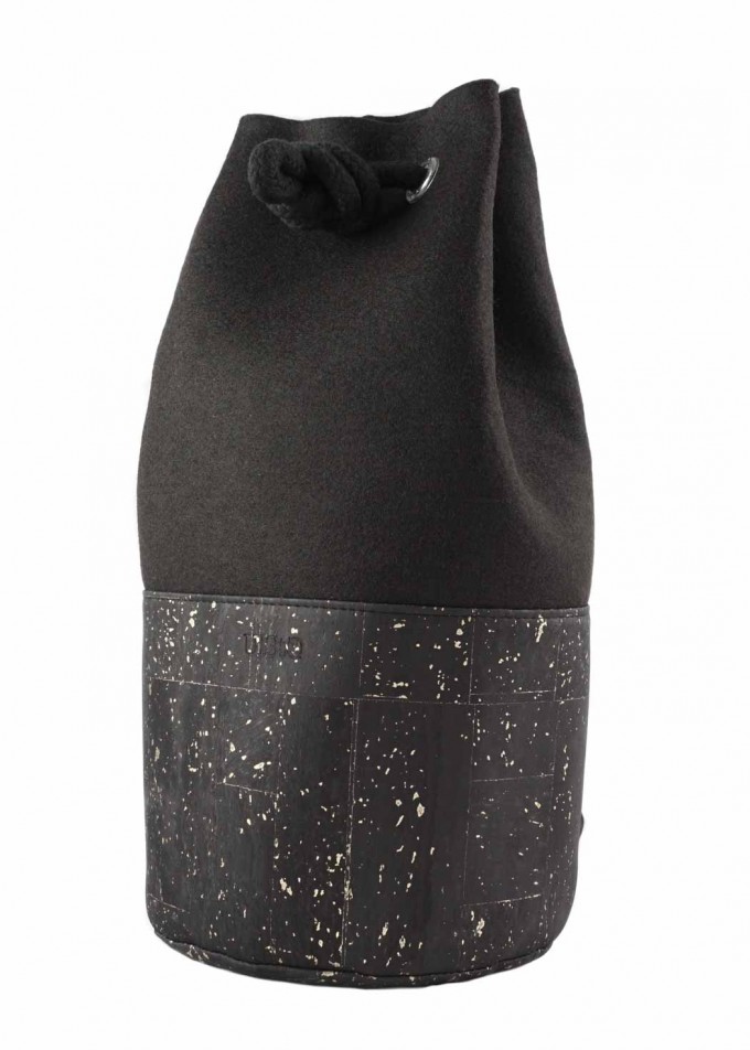 RUBRA Seesack Schwarz Gold Rucksack vegan RUBRA Seesack Schwarz Gold Rucksack vegan