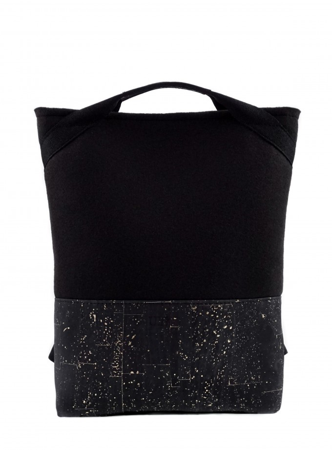 UlStO - LUCO Rucksack Schwarz Gold UlStO - LUCO Rucksack Schwarz Gold