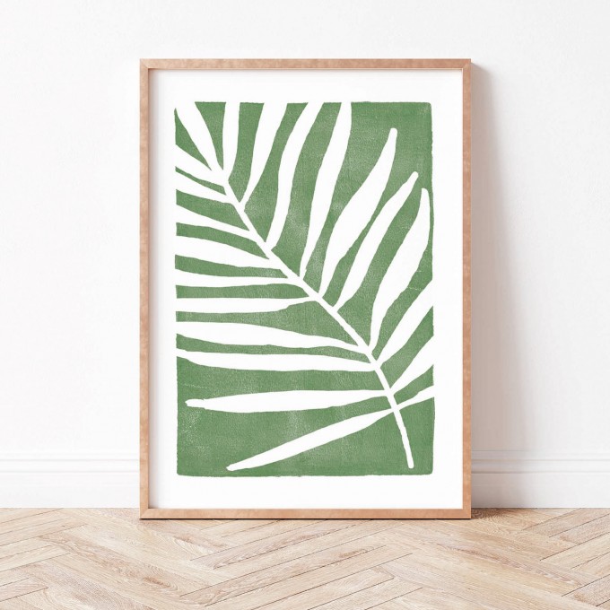 Paperlandscape | Kunstdruck | Palmblatt grün | abstrakt | Blatt | Pflanzen | verschiedene Größen Paperlandscape | Kunstdruck | Palmblatt grün | abstrakt | Blatt | Pflanzen | verschiedene Größen