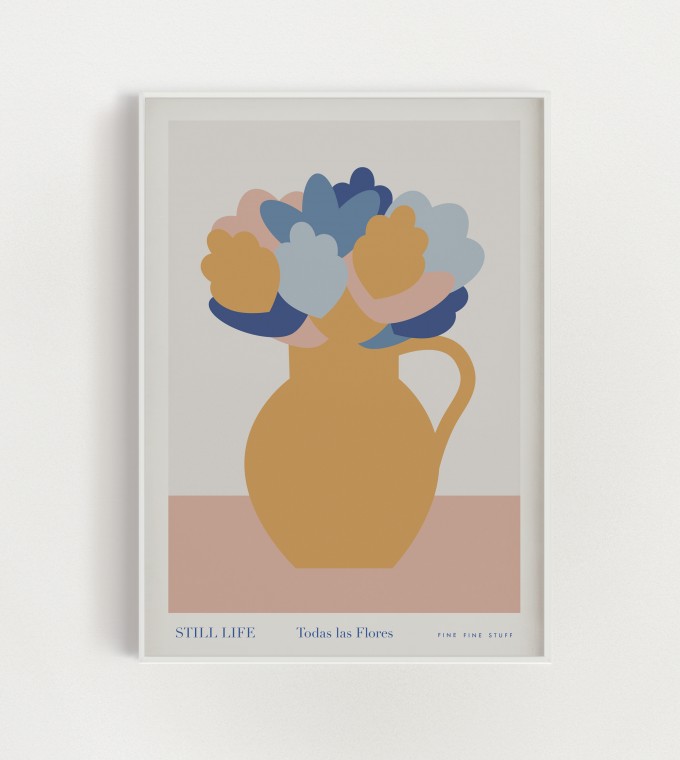 FINE FINE STUFF - STILL LIFE - Poster - Gelbe Vase