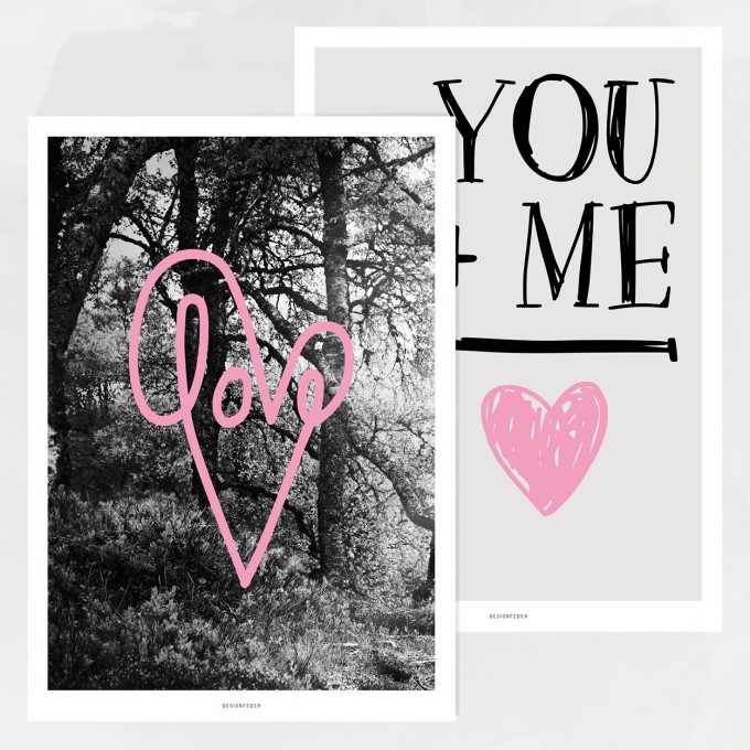 designfeder | Poster Set love designfeder | Poster Set love