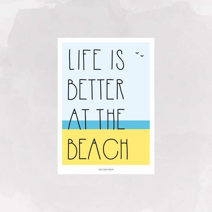 designfeder | Postkarte Beach designfeder | Postkarte Beach