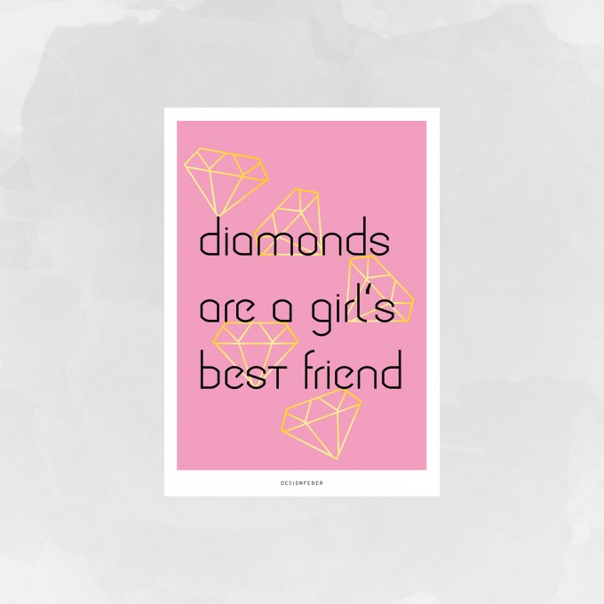 designfeder | Postkarte Diamonds designfeder | Postkarte Diamonds