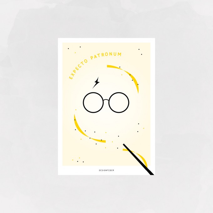 designfeder | postkarte Expecto Patronum (Harry Potter) designfeder | postkarte Expecto Patronum (Harry Potter)