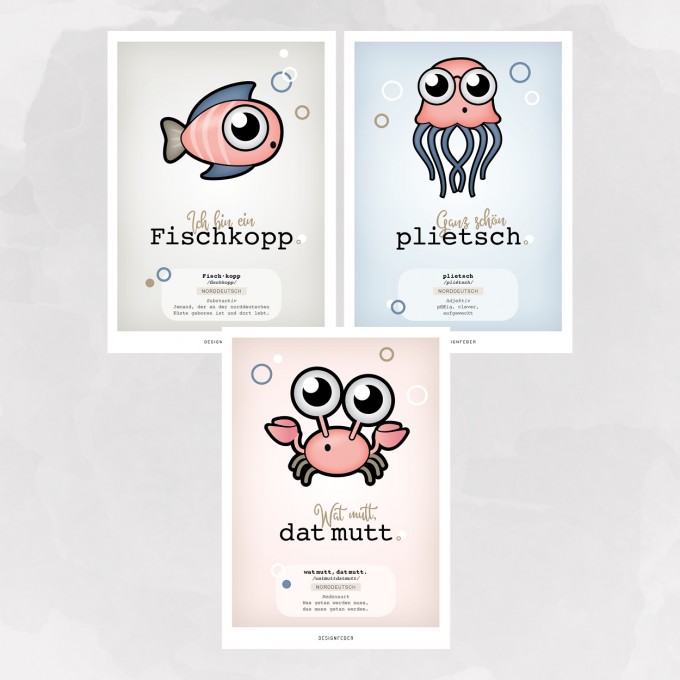 designfeder | Postkarten Plattdeutsch designfeder | Postkarten Plattdeutsch
