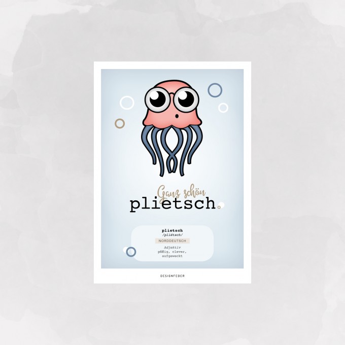 designfeder | Postkarte Plietsch designfeder | Postkarte Plietsch