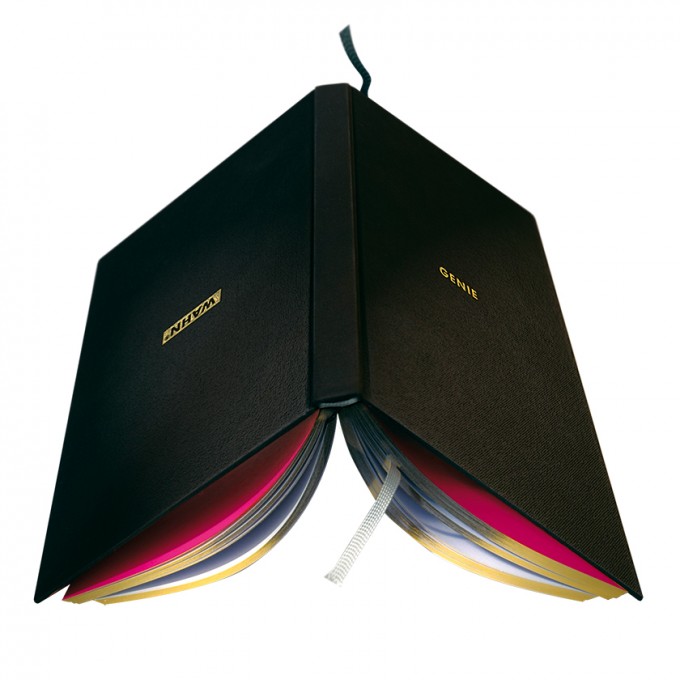 WAHN Notizbuch (125 x 185 mm, schwarzes Leinen mit Goldschnitt) WAHN Notizbuch (125 x 185 mm, schwarzes Leinen mit Goldschnitt)
