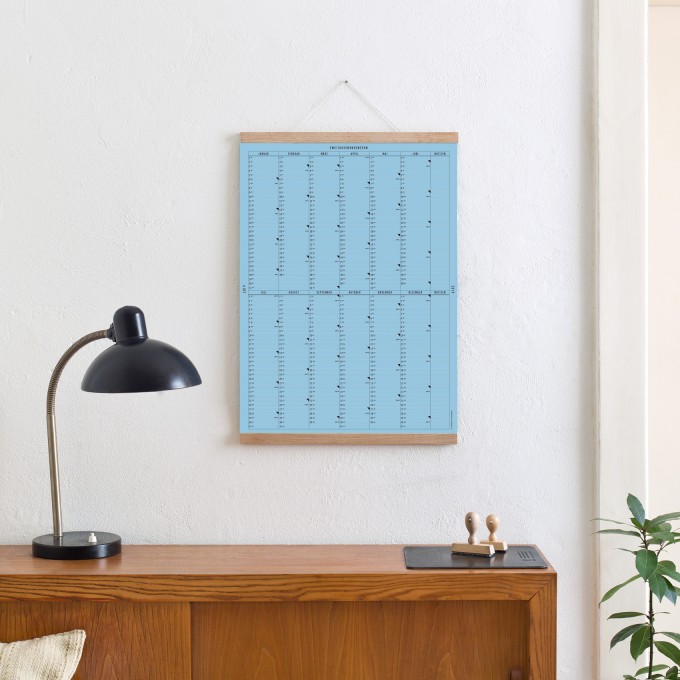 Der A2 Wandkalender 2019 (blau) mit Posterleiste Der A2 Wandkalender 2019 (blau) mit Posterleiste