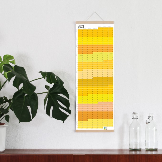 Wandkalender 2021 „Gelb-Grün“ | Beidseitig bedruckt | 100% Recyclingpapier | Minimalistisches Design | Limitierte Auflage (Ohne Aufhängung!) | Wi-La-No Wandkalender 2021 „Gelb-Grün“ | Beidseitig bedruckt | 100% Recyclingpapier | Minimalistisches Design | Limitierte Auflage (Ohne Aufhängung!) | Wi-La-No