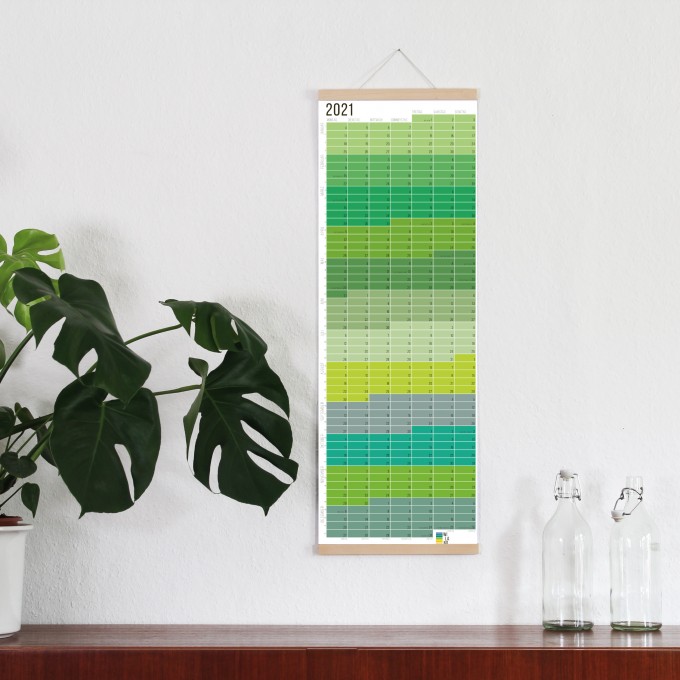 Wandkalender 2021 „Grün & Gelb“ | Beidseitig bedruckt | 100% Recyclingpapier | Minimalistisches Design | Limitierte Auflage (Ohne Aufhängung!) | Wi-La-No Wandkalender 2021 „Grün & Gelb“ | Beidseitig bedruckt | 100% Recyclingpapier | Minimalistisches Design | Limitierte Auflage (Ohne Aufhängung!) | Wi-La-No