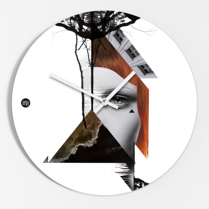 Amy & Kurt Berlin Wanduhr "Collage" Amy & Kurt Berlin Wanduhr "Collage"