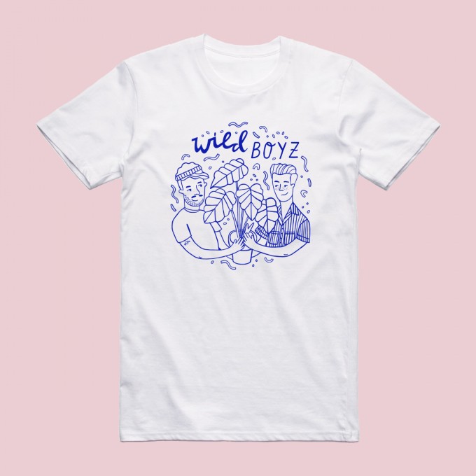 Notietzblock Wild Boyz Shirt - Print in royalblau Notietzblock Wild Boyz Shirt - Print in royalblau