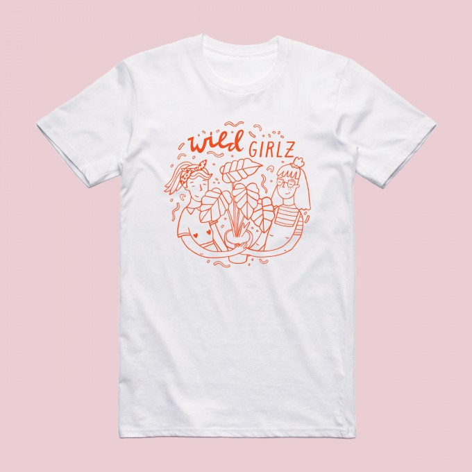 Notietzblock Wild Girlz Tshirt - Print in rot Notietzblock Wild Girlz Tshirt - Print in rot