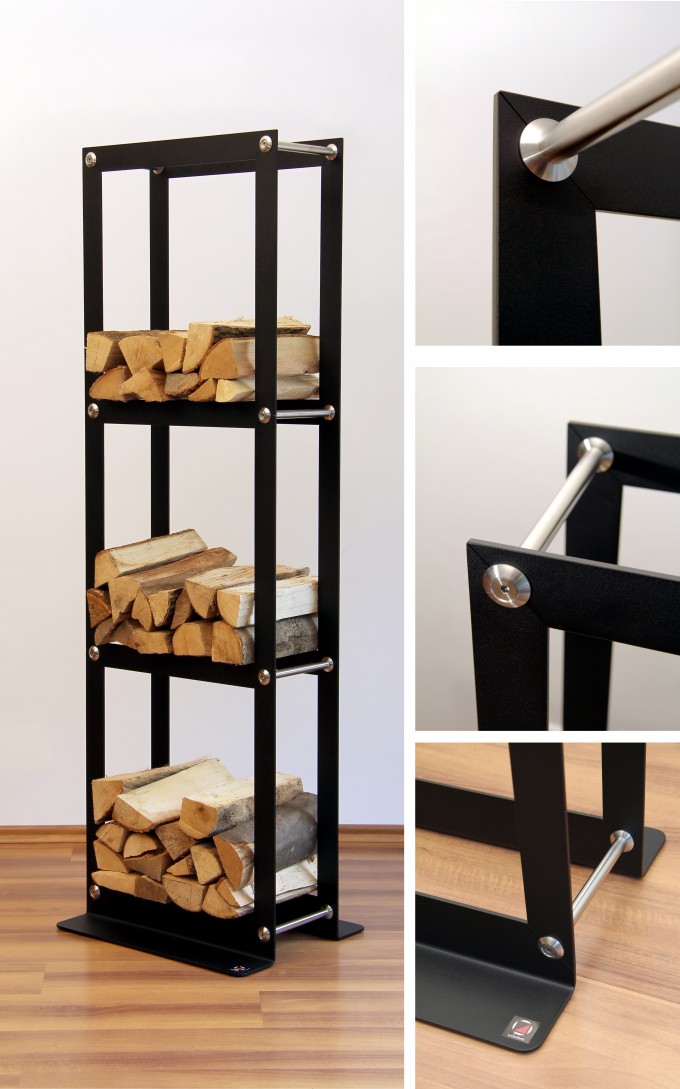 pluraform Kaminholzregal "WoodPacker Triple-Tower" pluraform Kaminholzregal "WoodPacker Triple-Tower"