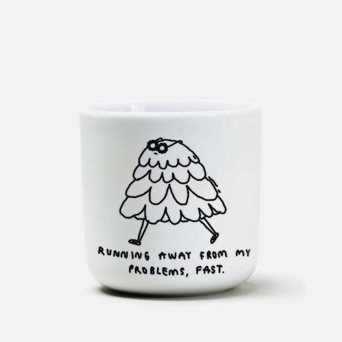 RUNNING AWAY FROM MY PROBLEMS, FAST Becher - yahya studio, johanna schwarzer