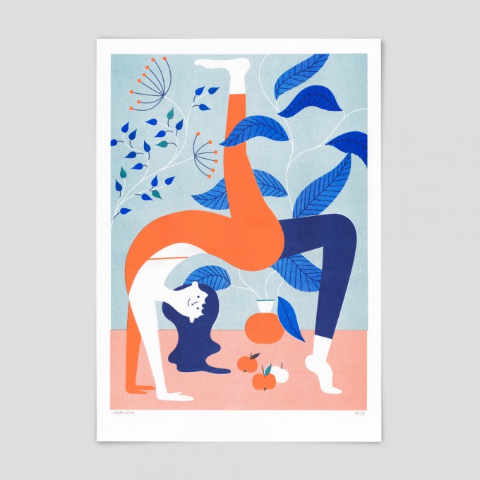 Stefanizen – ‘Namaste’ A3 Riso Print Stefanizen – ‘Namaste’ A3 Riso Print