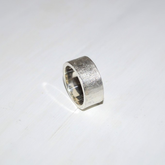 DOPPELLUDWIG – Ring "Geschmort breit" aus 925/- Silber DOPPELLUDWIG – Ring "Geschmort breit" aus 925/- Silber