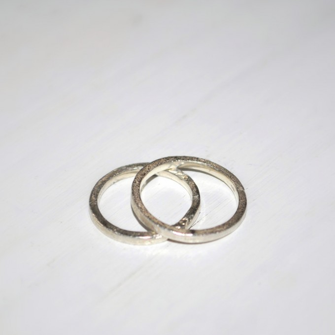 DOPPELLUDWIG – Ring "Geschmort schmal" aus 925/- Silber DOPPELLUDWIG – Ring "Geschmort schmal" aus 925/- Silber