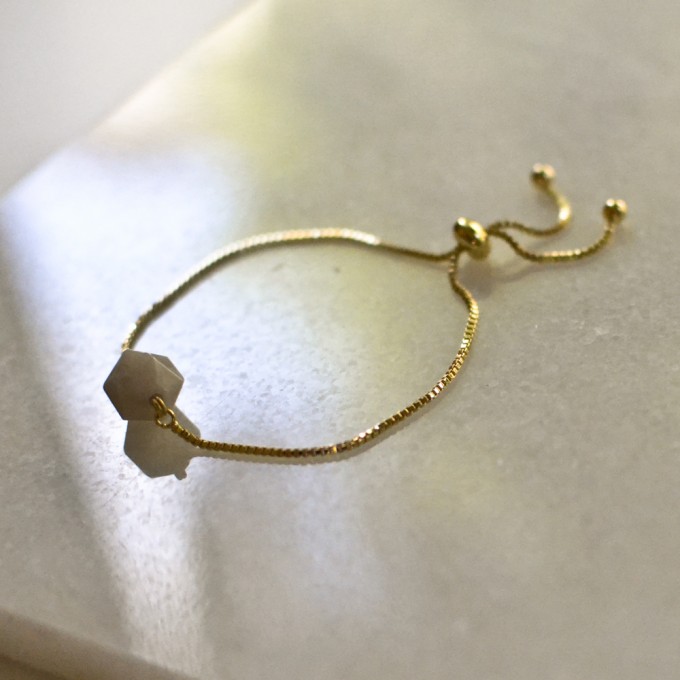 Gudbling // Vergoldetes Armband mit Bambus Achat Gudbling // Vergoldetes Armband mit Bambus Achat