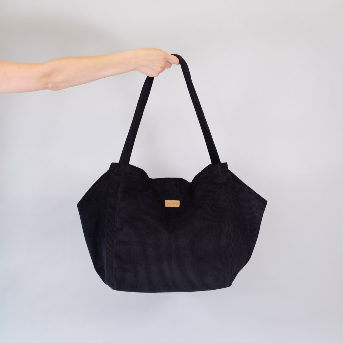 ZACAMO – Totebag • Cord • tiefschwarz ZACAMO – Totebag • Cord • tiefschwarz