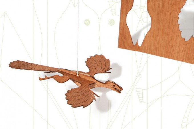 formes Berlin Archaeopteryx-Karten - 6 Postkarten aus Holz