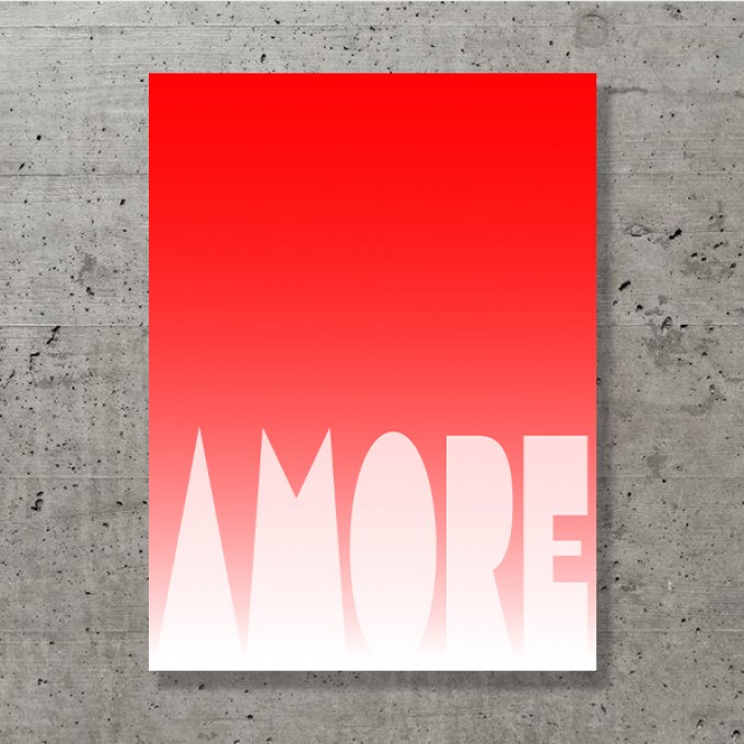 ZEITLOOPS "AMORE", Posterprint, 30x40cm