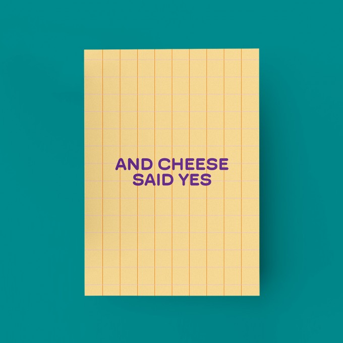 MAMF® "And Cheese Said Yes" Postkarte