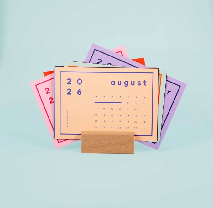 Postkartenkalender inkl. Kartenhalter / ab sofort / Frau Rippe