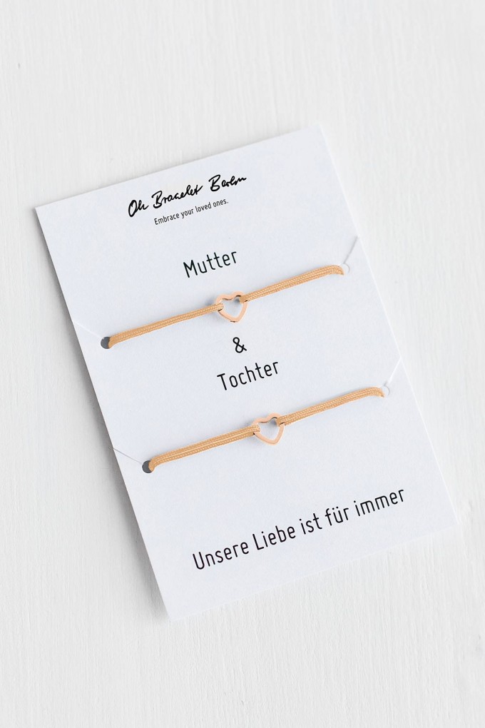 Oh Bracelet Berlin - 2er-Set: Armband »Mutter & Tochter« Farbe Rosé-gold Oh Bracelet Berlin - 2er-Set: Armband »Mutter & Tochter« Farbe Rosé-gold