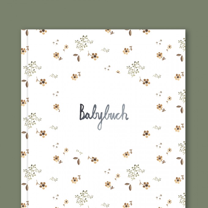 Babybuch - Babytagebuch Blumen - Elliet Babybuch - Babytagebuch Blumen - Elliet