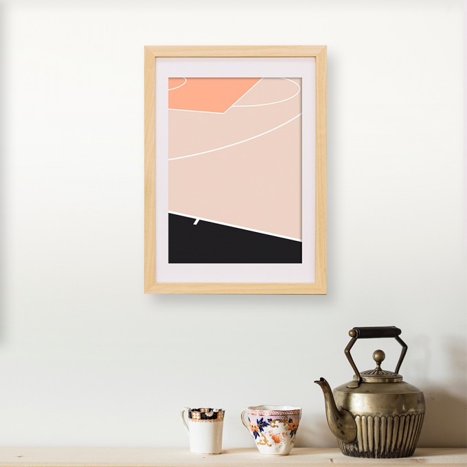 Chiara Tempel – Basketball Court #1 – Poster A3 (297x420mm) Chiara Tempel – Basketball Court #1 – Poster A3 (297x420mm)