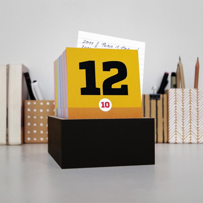 sperlingB – schönetagebox, schwarz, immerwährender Kalender in der Box sperlingB – schönetagebox, schwarz, immerwährender Kalender in der Box