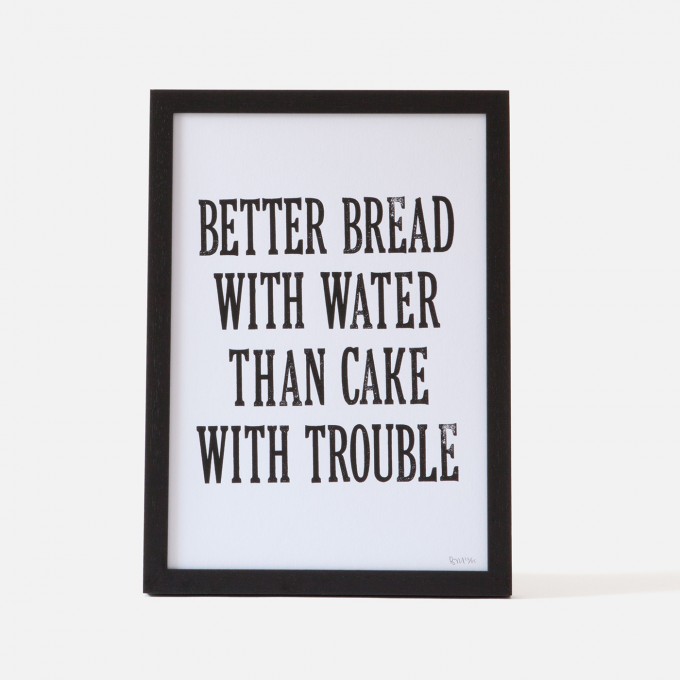 Bon Matin Siebdruck Better Bread... Blk/Wht Bon Matin Siebdruck Better Bread... Blk/Wht